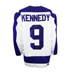 Ted Kennedy Toronto Maple Leafs Signed CCM Vintage White Jersey *imperfect*