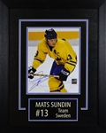 Mats Sundin Team Sweden Signed Framed 8x10