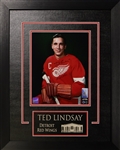 Ted Lindsay Detriot Red Wings Signed Framed 8x10