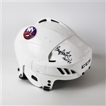 Bryan Trottier Signed Helmet "imperfect"