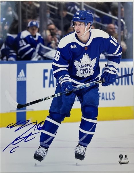 Mitch Marner Signed 8x10 "imperfect"