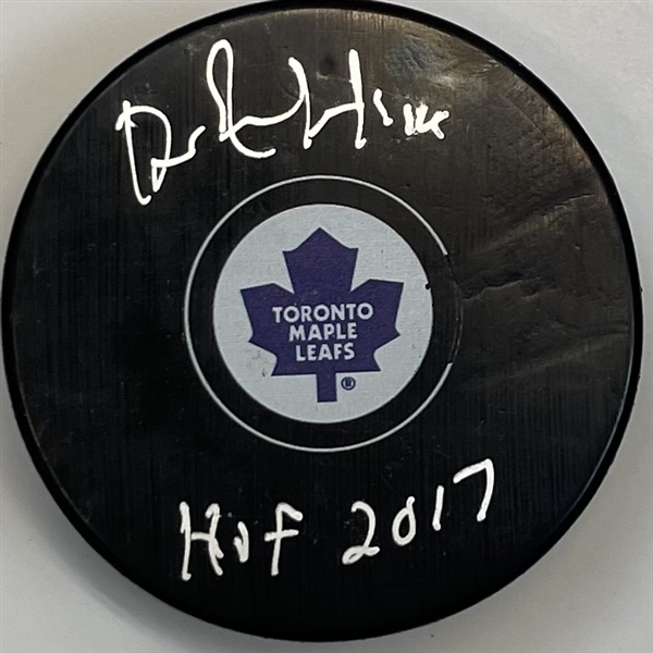 Dave Andrechuk Signed Puck "imperfect"