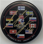 Max Domi Signed Puck "imperfect"