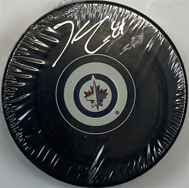 Kyle Connor Signed Puck "imperfect"