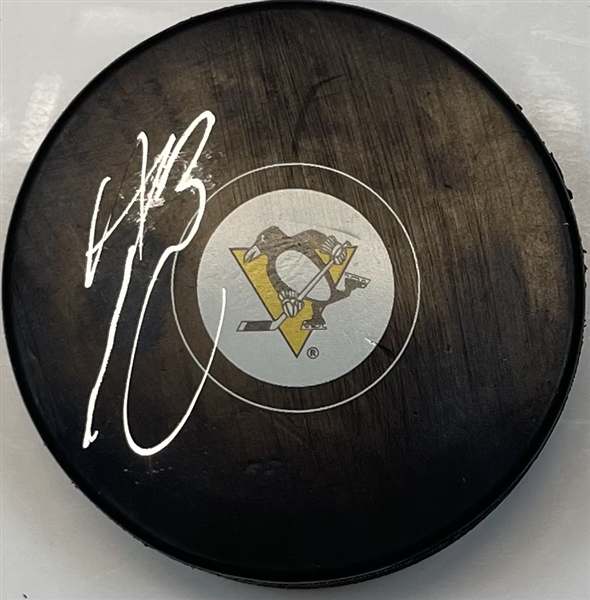 Bryan Rust Signed Puck "imperfect"