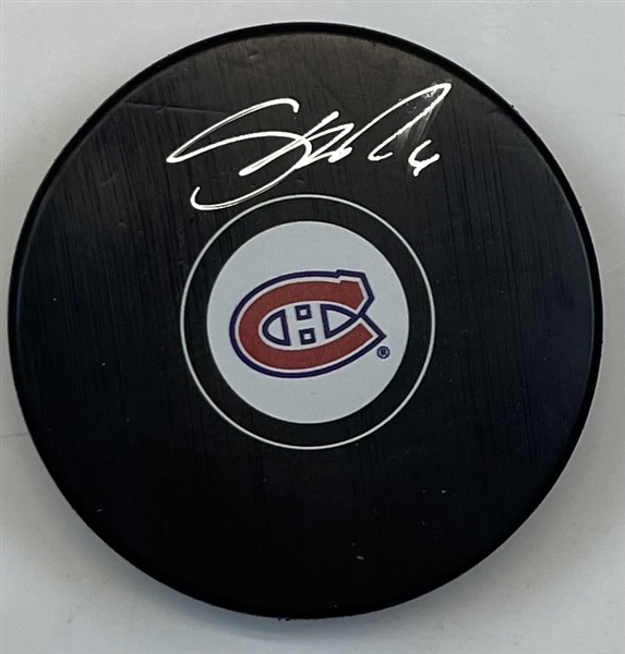 Shea Weber Signed Puck "imperfect"