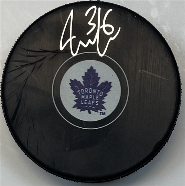 Jack Campbell Signed Puck "imperfect"