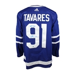 John Tavares Signed Jersey Toronto Maple Leafs Blue Adidas with "1000th Game" Inscription