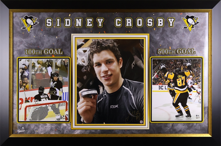 Sidney Crosby First NHL Goal Deluxe Frame