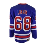 Jaromir Jagr Signed Jersey New York Rangers Fanatics Blue Vintage