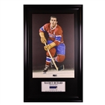 Maurice Richard 45 x 29 Framed Embedded Signature Canvas