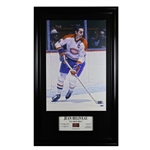 Jean Beliveau 45 x 29 Framed Embedded Signature Canvas