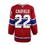 Cole Caufield Signed Jersey Canadiens Red Fanatics Premium #22