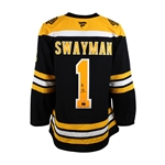 Jeremy Swayman Signed Jersey Bruins Black Fanatics Premium