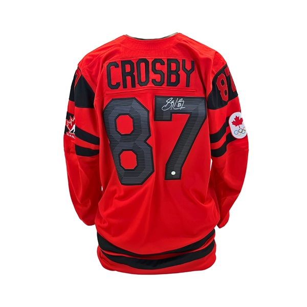 Sidney Crosby Signed Jersey 2022 Olympics Team Canada Home Nike 