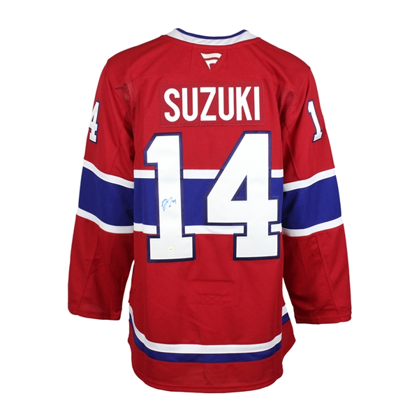 Nick Suzuki Signed Jersey Montreal Canadiens Home Fanatics Premium