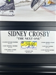 **NEW RELEASE** Sidney Crosby 20x29 Canvas Embedded into a 28 x 44 Frame with a Hand-signed Embedded Signature 