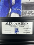 **NEW RELEASE** Alex Ovechkin 20x29 Canvas Embedded into a 28 x 44 Frame with a Hand-signed Embedded Signature 