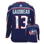 Johnny Gaudreau Signed Jersey Columbus Blue Jackets Adidas Authentic Home