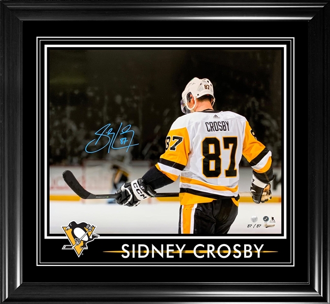 Sidney Crosby Signed 16x20 Framed PhotoGlass Penguins (Limited Edition of 87)