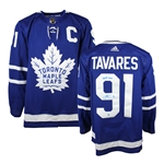 John Tavares Signed Jersey Toronto Maple Leafs Adidas Authentic Home Hand-Inscribed 1000th Game 