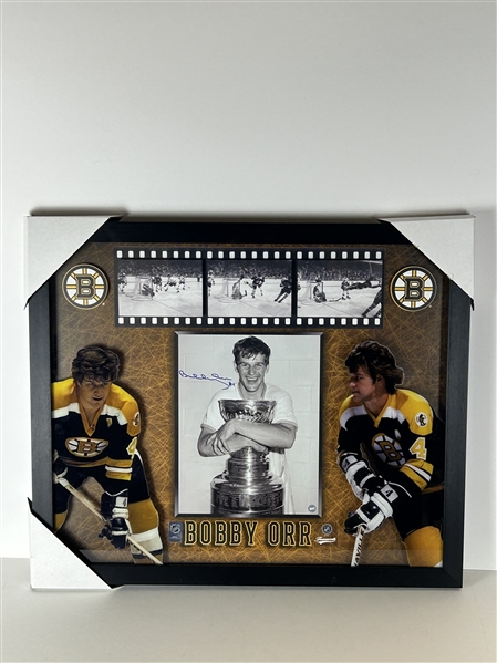 Bobby Orr Boston Bruins Signed PhotoGlass Framed 8x10 Photo