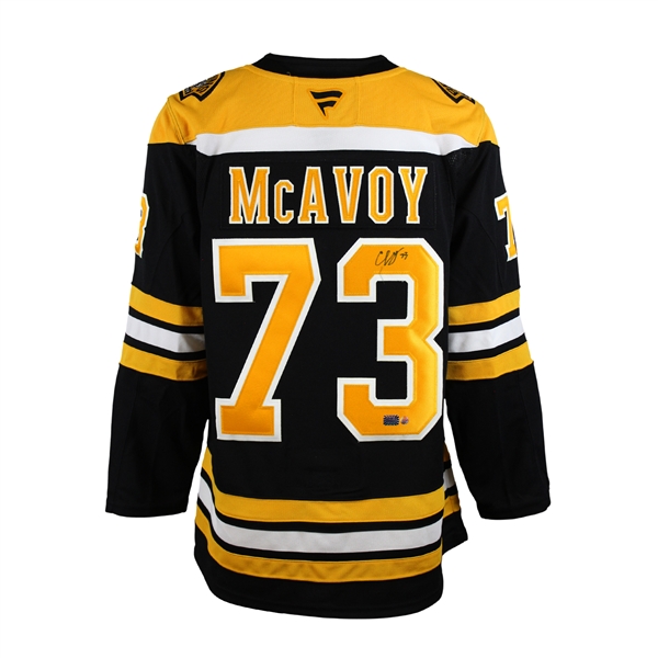 Charlie McAvoy Signed Jersey Boston Bruins 2024 Fanatics Premium Home