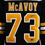 Charlie McAvoy Signed Jersey Boston Bruins 2024 Fanatics Premium Home