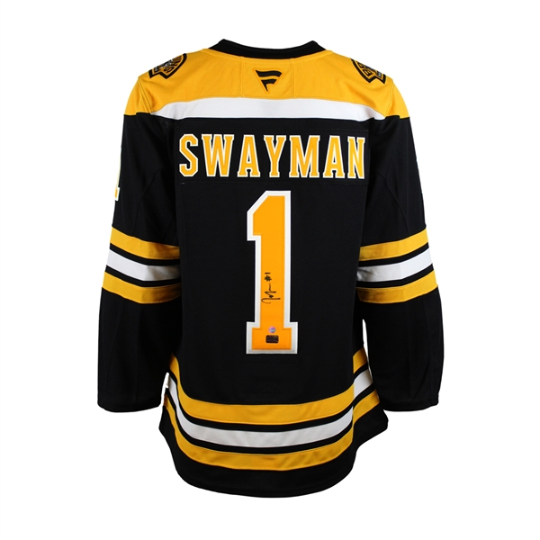 Jeremy Swayman Signed Jersey Boston Bruins 2024 Fanatics Premium Home 