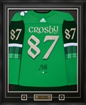 **NEW RELEASE** Sidney Crosby Signed Framed Jersey Pittsburgh Penguins St.Pats Adidas (Limited Edition of 25)
