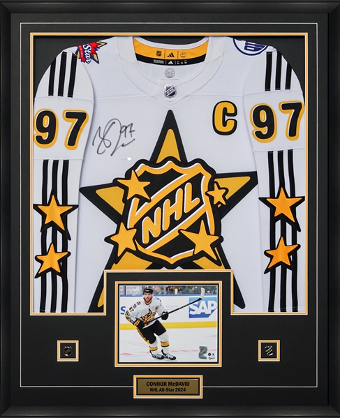 **Rare** Connor McDavid NHL All Star 2024 Signed Framed Jersey