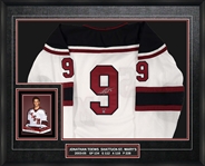 Jonathan Toews Signed Framed Shattuck St. Marys Jersey