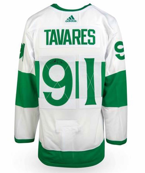 John Tavares Signed Toronto St. Pats White 2019 Adidas Authentic Jersey