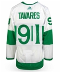 John Tavares Signed Toronto St. Pats White 2019 Adidas Authentic Jersey