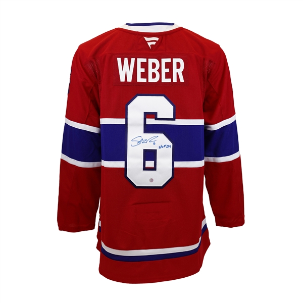 Shea Weber Signed Jersey Montreal Canadiens Fanatics Premium with HOF 2024 Inscription