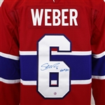 Shea Weber Signed Jersey Montreal Canadiens Fanatics Premium with HOF 2024 Inscription