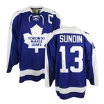 Mats Sundin Signed Jersey Toronto Maple Leafs Team Classic Adidas