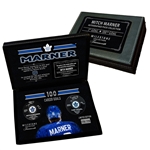 Mitch Marner Signed 1st and 100th Goals Pucks in Deluxe Toronto Maple Leafs Case (Limited Edition of 116)