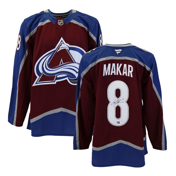 Cale Makar Signed Colorado Avalanche Burgundy Adidas Authentic Jersey