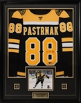 David Pastrnak Signed Framed Jersey Bruins Black Fanatics Premium