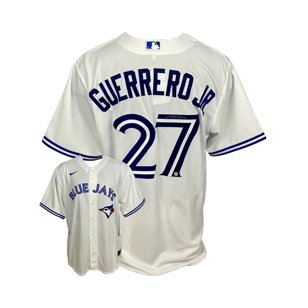 Vladimir Guerrero Jr. Signed Toronto Blue Jays Replica Nike White Jersey