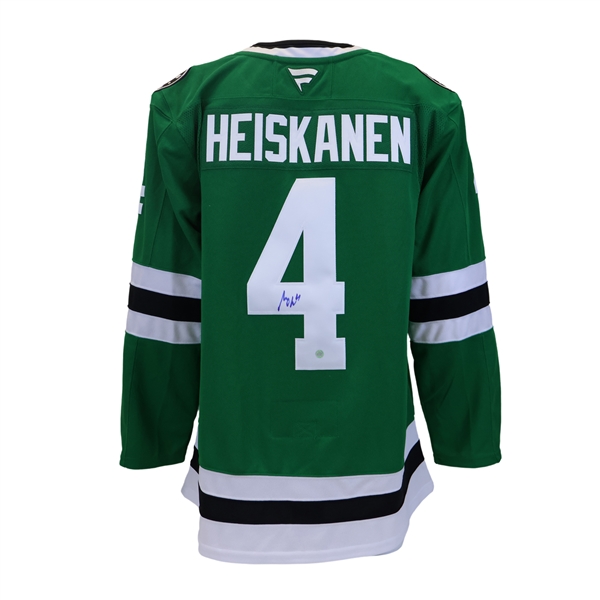 Miro Heiskanen Signed Jersey Dallas Stars Green Fanatics Premium