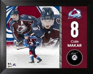 Cale Makar Signed Puck Avalanche Framed
