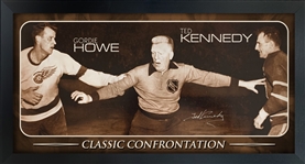 Ted Kennedy Toronto Maple Leafs Embedded Signature 14x26 PhotoGlass Frame