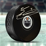 Evan Bouchard Edmonton Oilers Signed Hockey Puck
