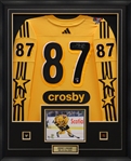 Sidney Crosby Signed Jersey Framed Yellow 2024 NHL All Star Adidas (Limited Edition of 87)