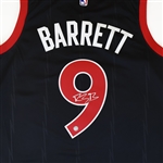 RJ Barrett Signed Toronto Raptors Jersey Black Nike Icon Edition
