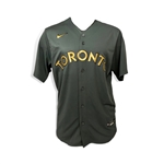 Santiago Espinal Signed Toronto Blue Jays 2022 All-Star Game Replica Nike Charcoal Jersey Inscribed 1st All-Star Game 2022 (Limited Edition of 50)