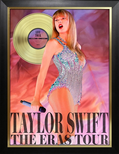Taylor Swift The Eras Tour Framed with Gold LP