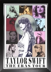 Taylor Swift The Eras Tour Career Collage Framed with Platinum LP
